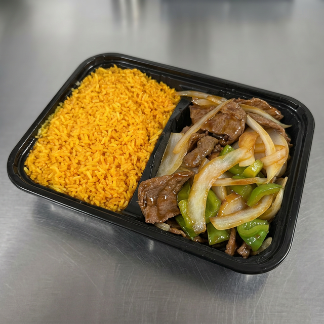 Pepper Steak with Onion (Combo).
