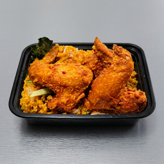 Vegetable Fried Rice + 4 Pcs Full Wing