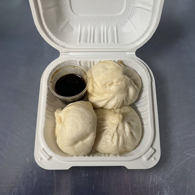 Steam Pork Buns (3 pcs).